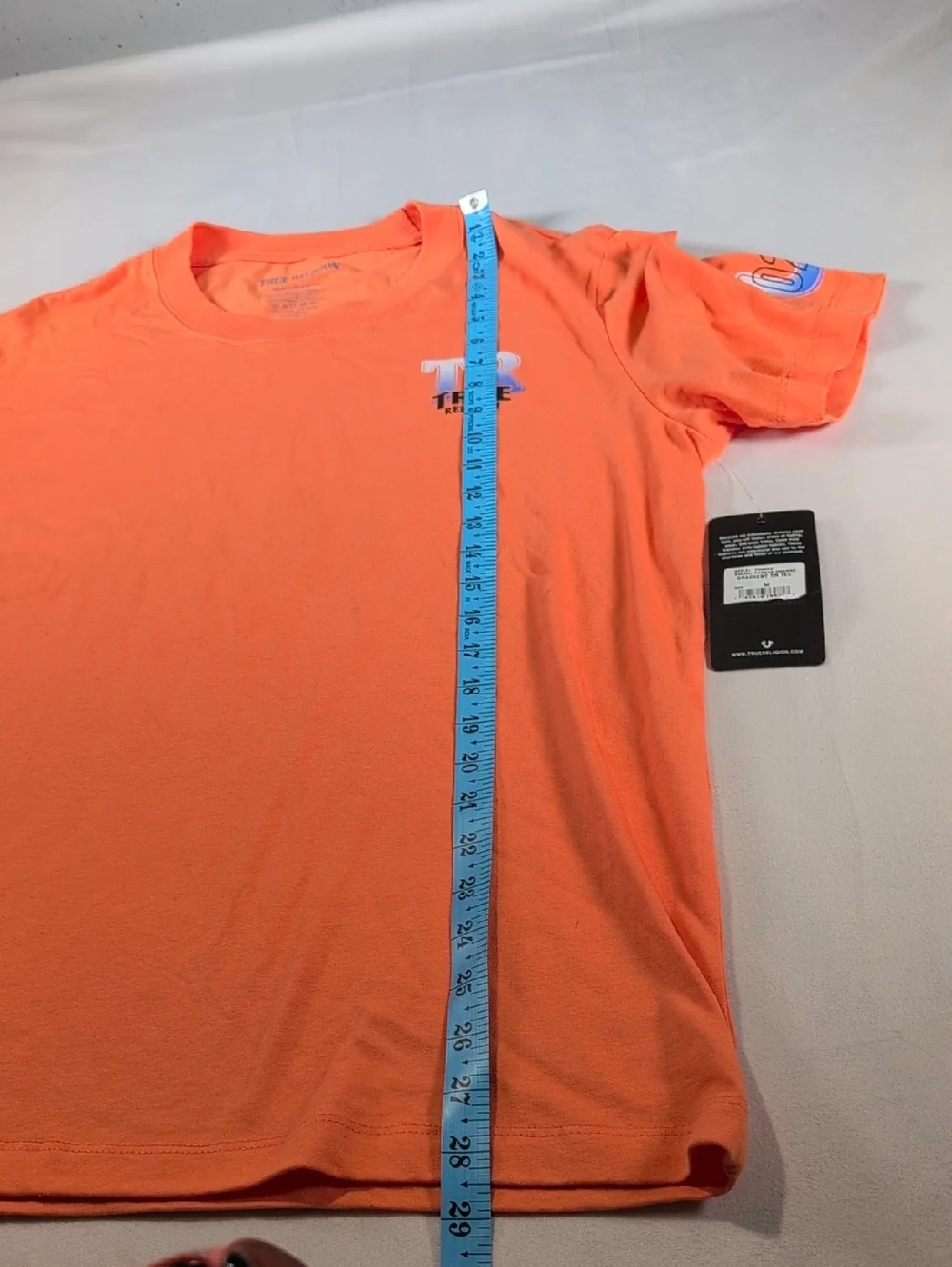 True Religion Gradient TR Tee in Papaya Orange Size Medium *Please Read